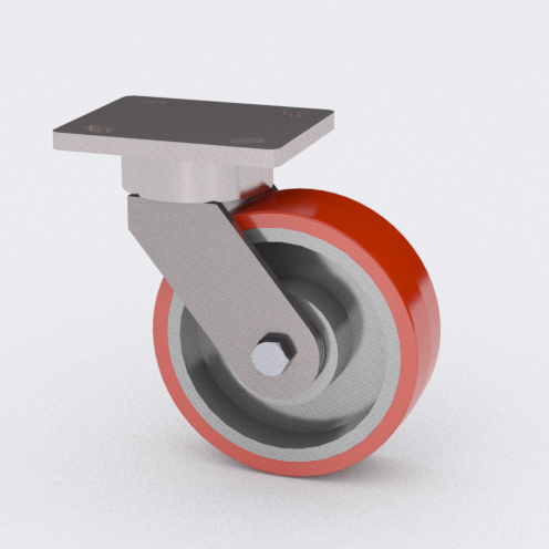 Serie 51 – Capacidad 750 kg – Placa Superior 4 x 5 – Kingpinless